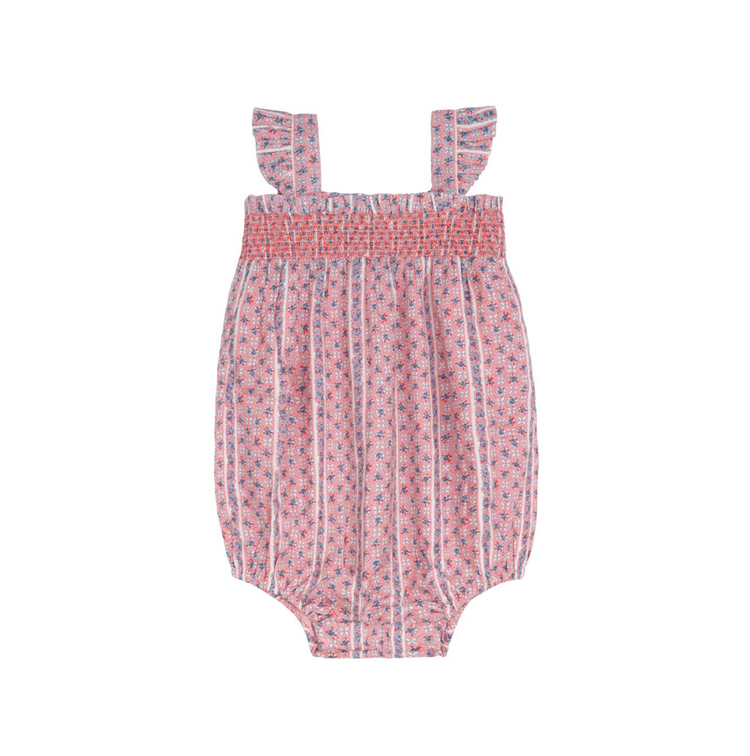 MINNOW Floral Smocked Bubble