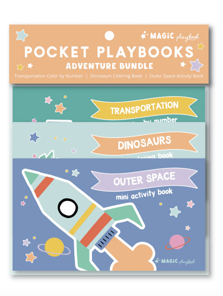 MAGIC PLAYBOOK Mini Activity Book Set of 3 - Blue