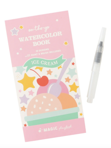 MAGIC PLAYBOOK Ice Cream Pocket Watercolor Book