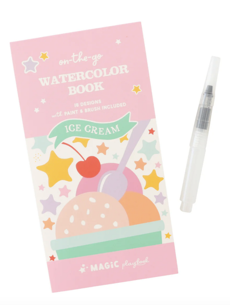 MAGIC PLAYBOOK Ice Cream Pocket Watercolor Book