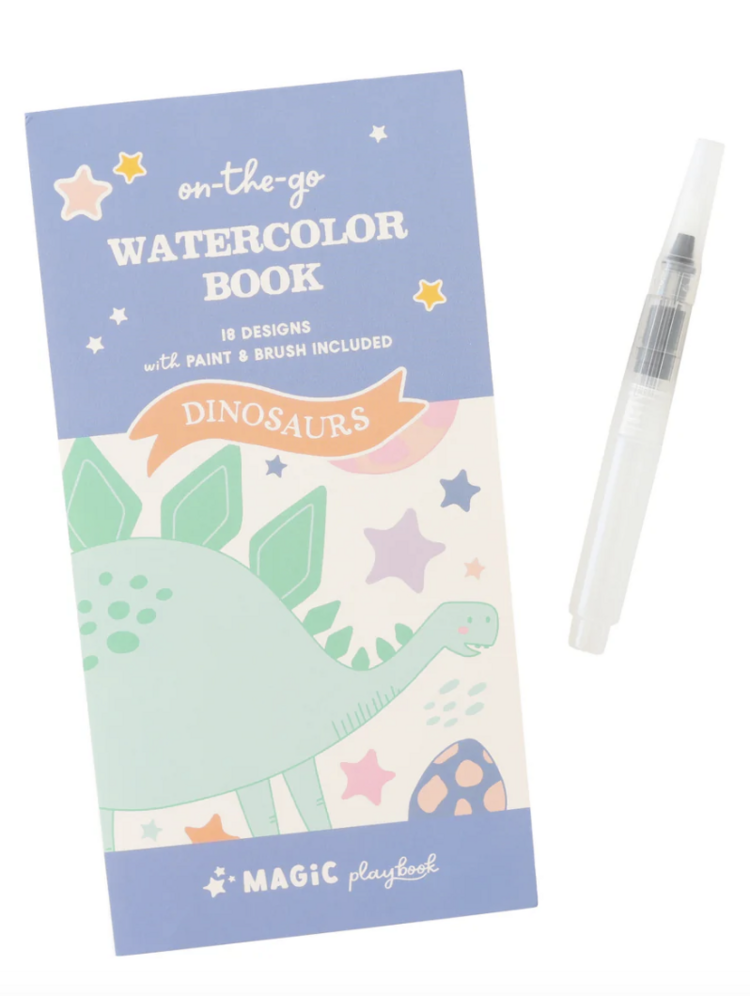 MAGIC PLAYBOOK Dinosaurs Pocket Watercolor Book
