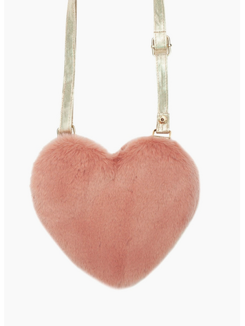ROCKAHULA KIDS Fluffly Heart Bag