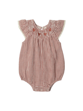 QUINCY MAE Lenore Gingham Romper