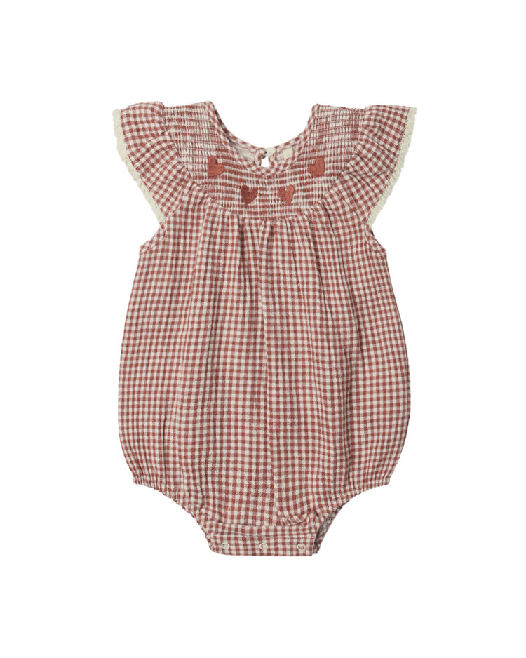 QUINCY MAE Lenore Gingham Romper