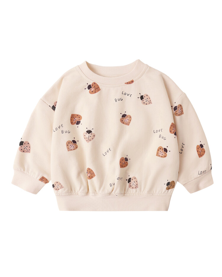 QUINCY MAE Love Bug Girls Sweatshirt