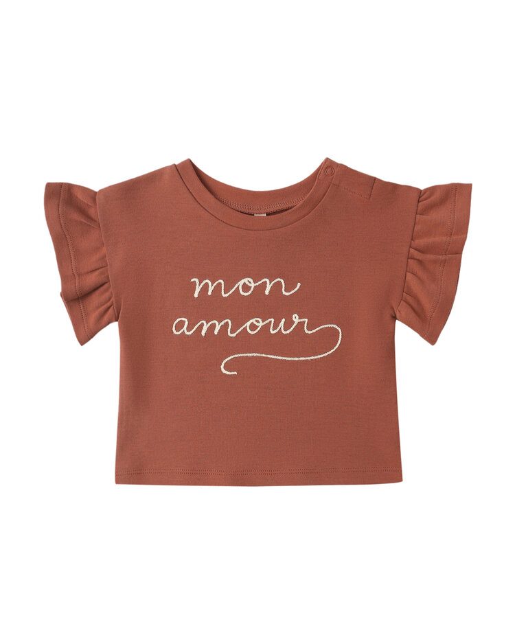 QUINCY MAE Mon Amour Flutter Girls Tee