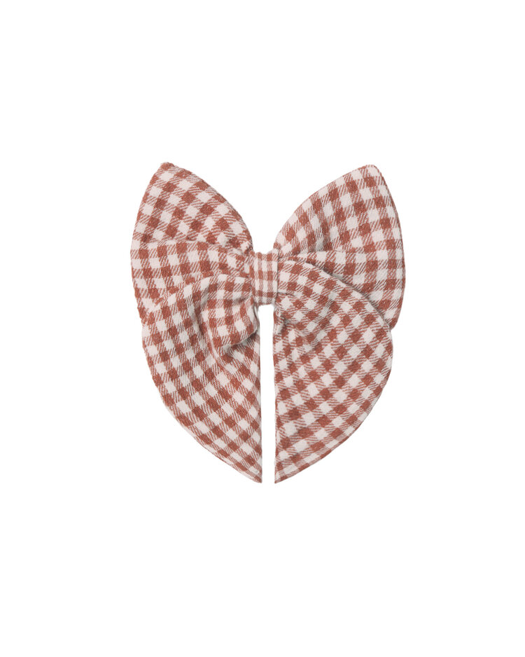 QUINCY MAE Red Gingham Bow
