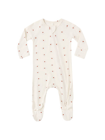 QUINCY MAE Valentine Zip Footie