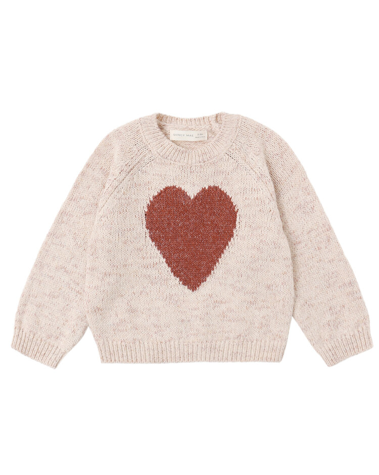 QUINCY MAE Red Heart Sweater