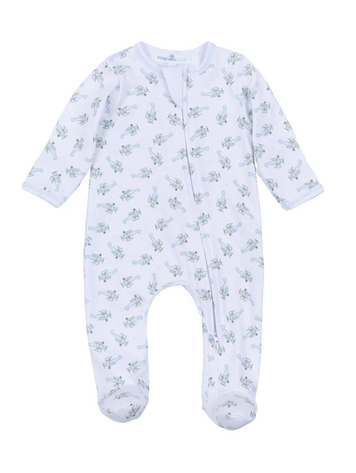 MAGNOLIA BABY Take Flight Zipper Footie
