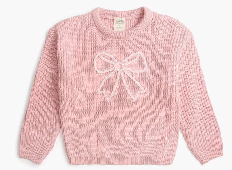SWEET WINK Coquette Bow Knit Sweater