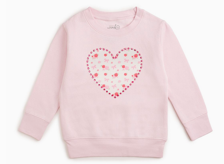 SWEET WINK Dainty Heart Girls Sweatshirt
