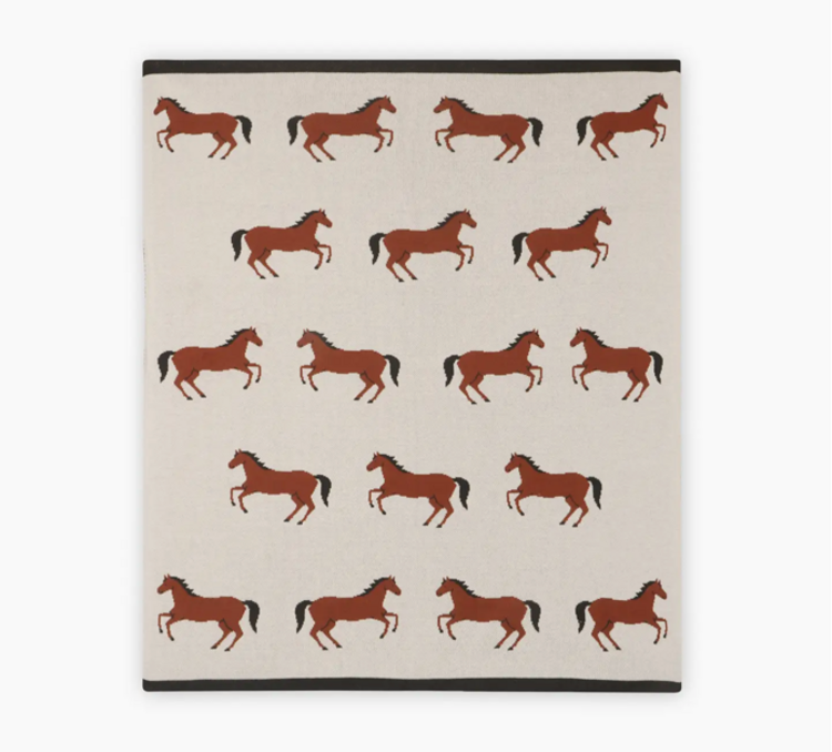 VIVERANO ORGANICS Horse - Organic Baby Blanket