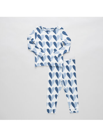 PINK CHICKEN Half Hearts PJ Set