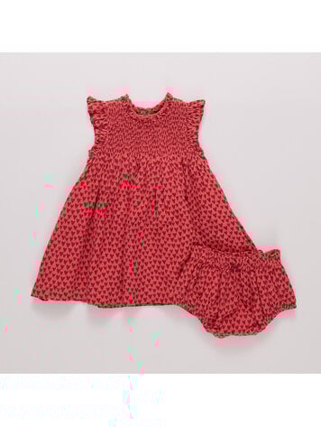 PINK CHICKEN Stevie Mini Hearts Baby Dress
