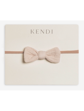 Classic Muslin Dainty Bow - Natural