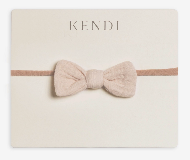 Classic Muslin Dainty Bow - Natural