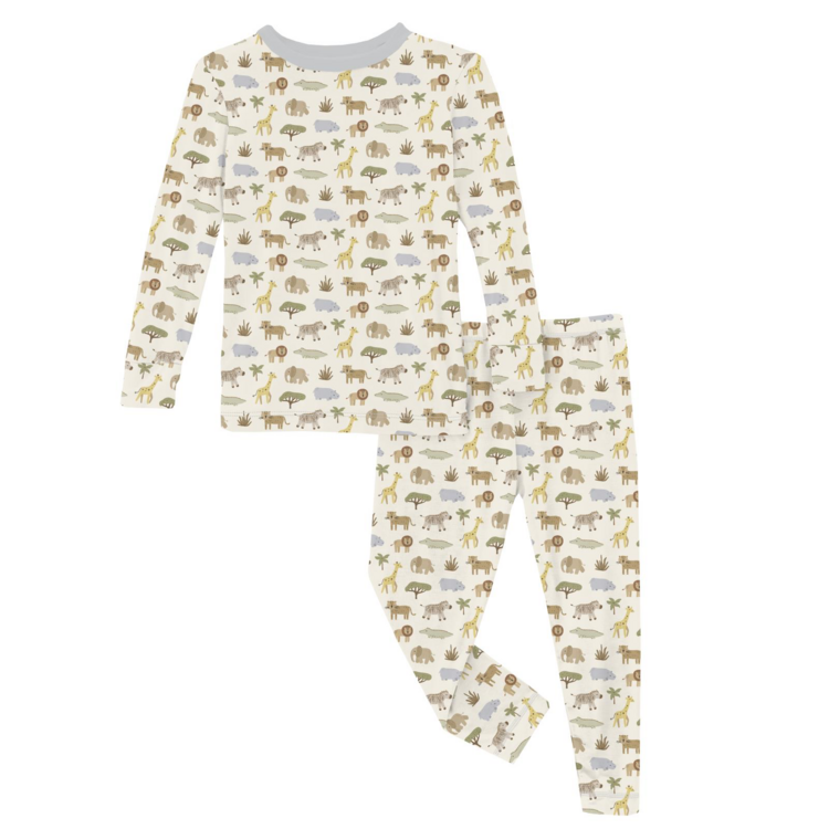 KICKEE PANTS Mini Safari Pajama Set