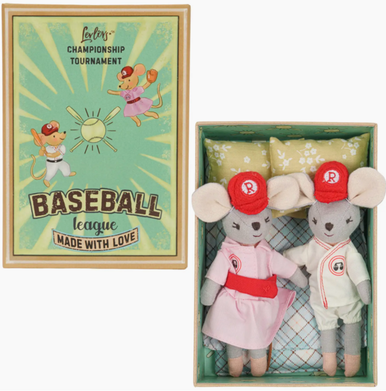 LEVLOVS Baseball Mice Set