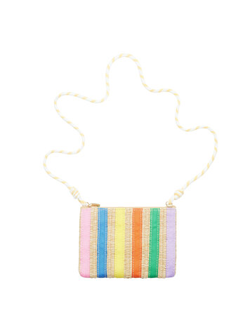 Mimi & Lula Striped Straw Bag