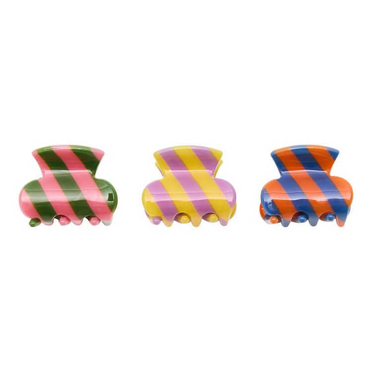 Mimi & Lula Striped Mini Claw Clips