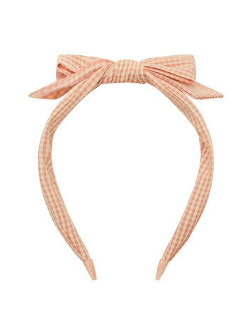 Mimi & Lula Peach Gingham Edie Bow Alice