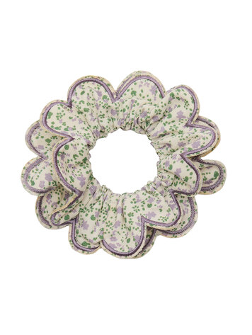 Mimi & Lula Scalloped Floral Scrunchies