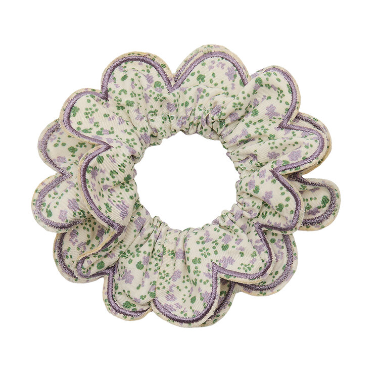 Mimi & Lula Scalloped Floral Scrunchies