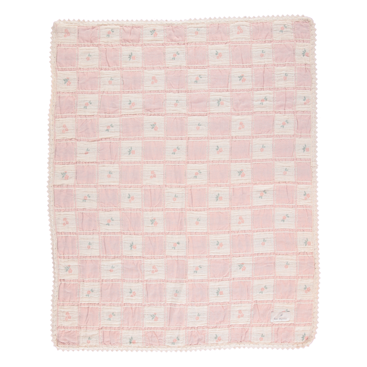 BEBE ORGANIC Summer Blanket - Flower Patchwork