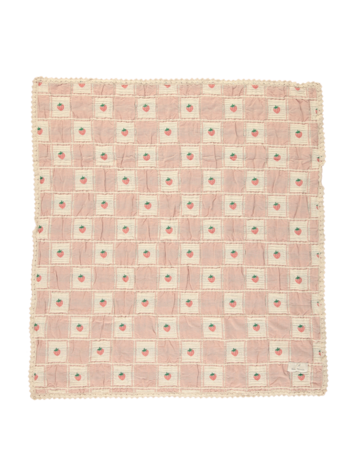 BEBE ORGANIC Strawberry Patchwork Blanket