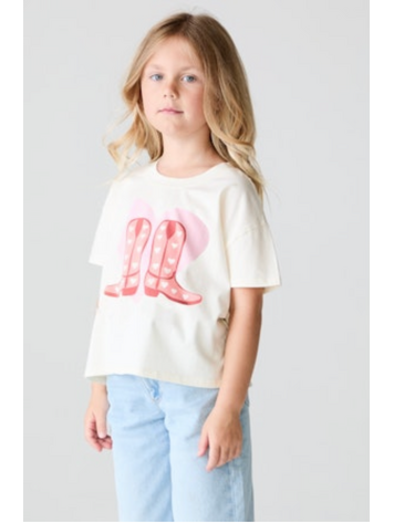 CHASER These Boots Heart Devin Tee