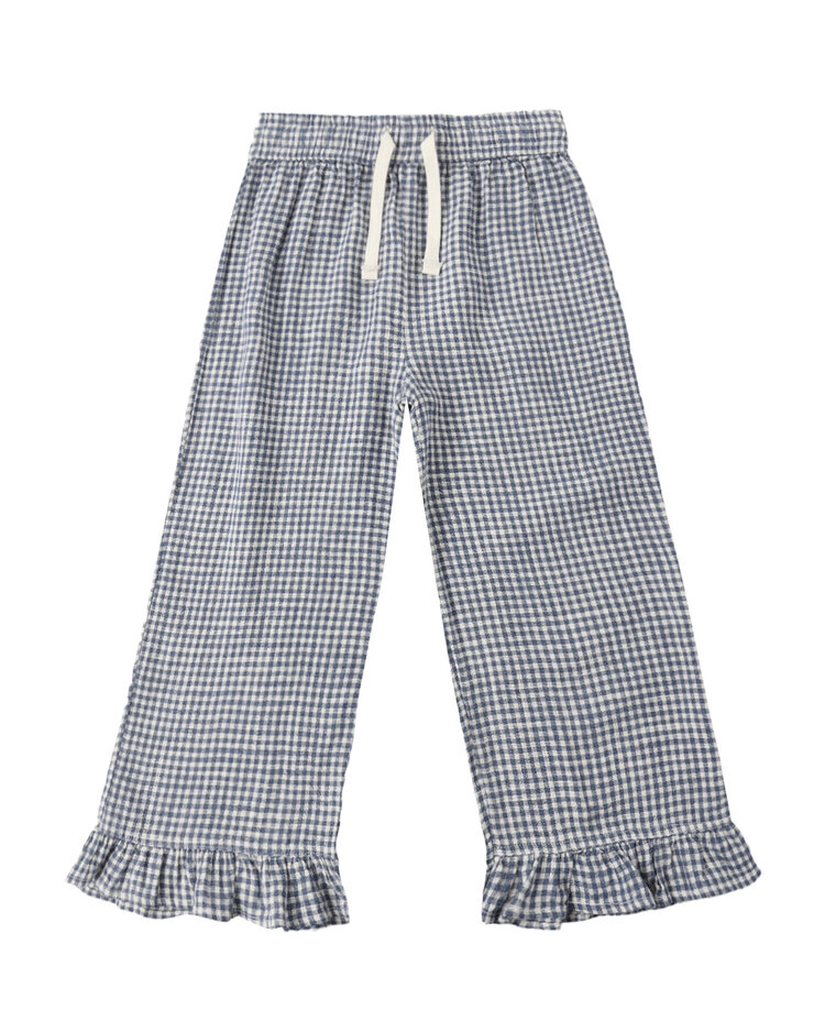 RYLEE AND CRU Wide Leg Gingham Pant