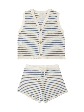 RYLEE AND CRU Knit Vest Stripe Set