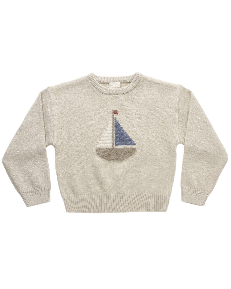 RYLEE AND CRU Aspen Baby Sailboat Sweater