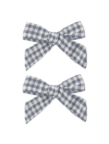 RYLEE AND CRU Marine Gingham Bows Set