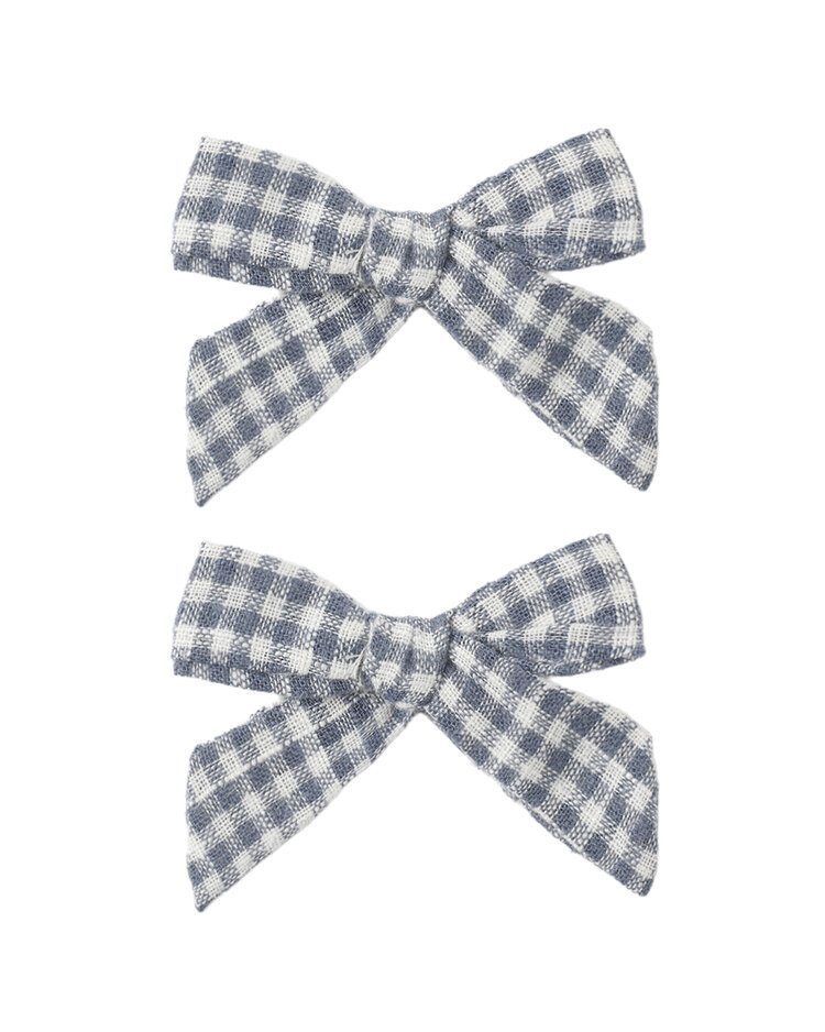 RYLEE AND CRU Marine Gingham Bows Set