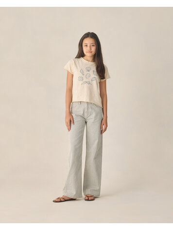 RYLEE AND CRU Railroad Stripe Wide Leg Pant