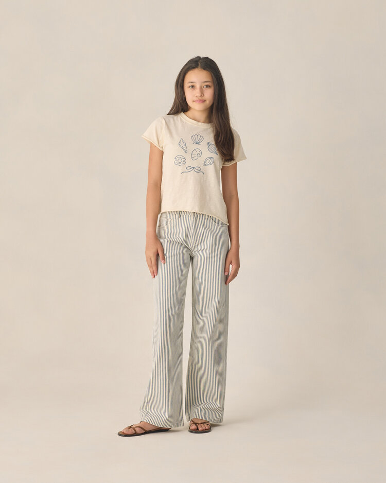 RYLEE AND CRU Railroad Stripe Wide Leg Pant