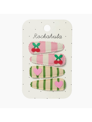 ROCKAHULA KIDS Cherry Kiss Fabric Clip Set