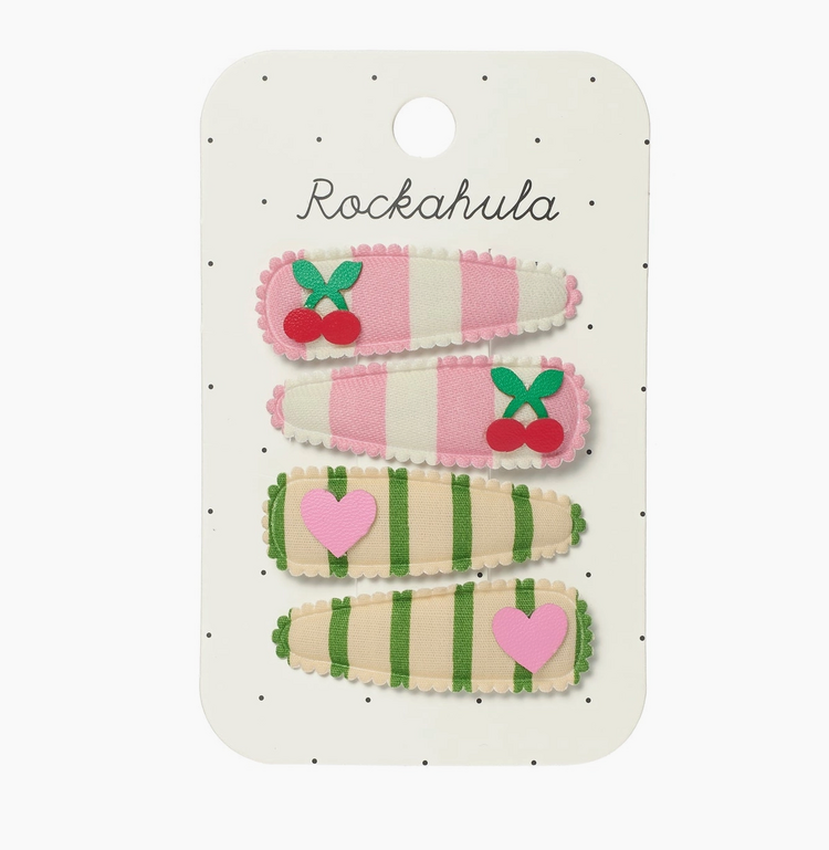 ROCKAHULA KIDS Cherry Kiss Fabric Clip Set