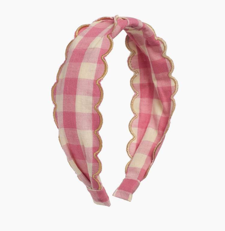 ROCKAHULA KIDS Scalloped Gingham Headband