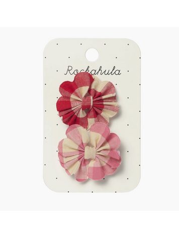 ROCKAHULA KIDS Scalloped Gingham Bow Clips