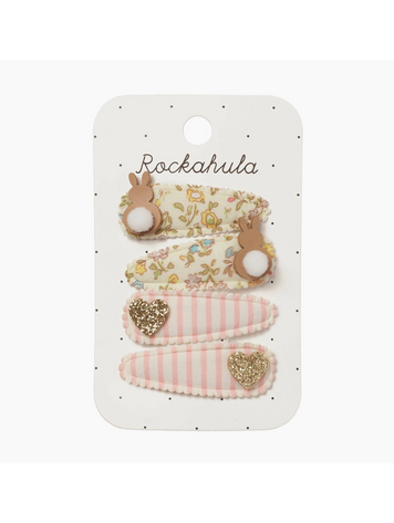 ROCKAHULA KIDS Petal Bunny Fabric Clip Set