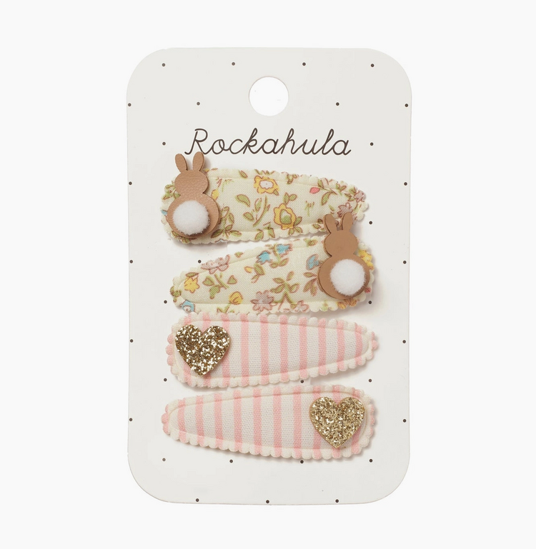 ROCKAHULA KIDS Petal Bunny Fabric Clip Set