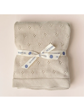 THE BLUEBERRY HILL Organic Heirloom Pique Blanket - Birch