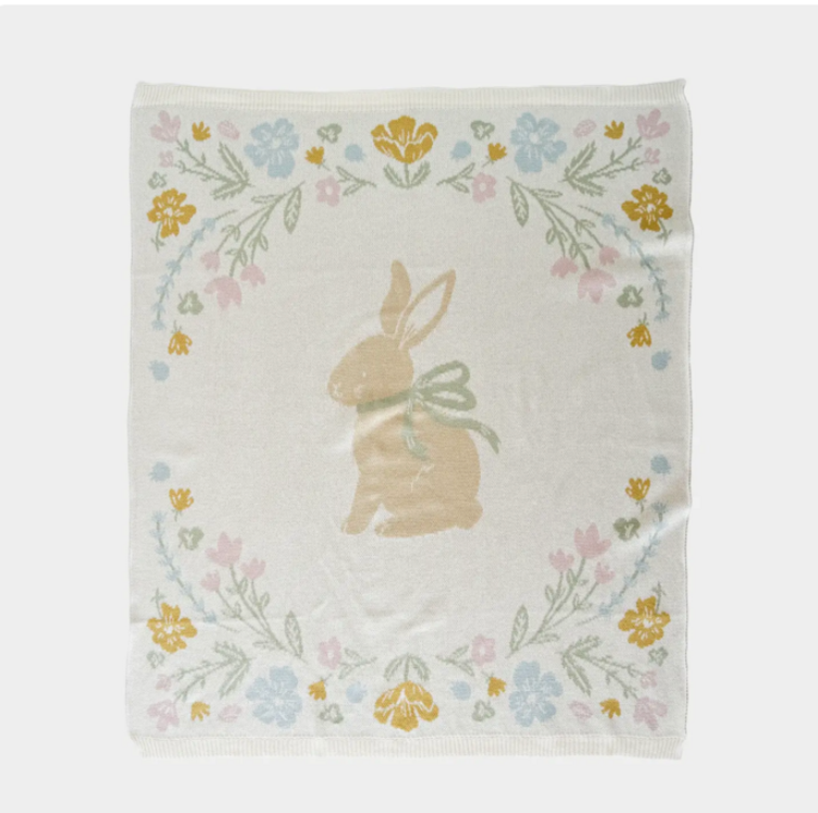 THE BLUEBERRY HILL Pastel Bunny Blanket