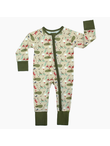 EMERSON AND FRIENDS Tee Time Bamboo Baby Pajamas