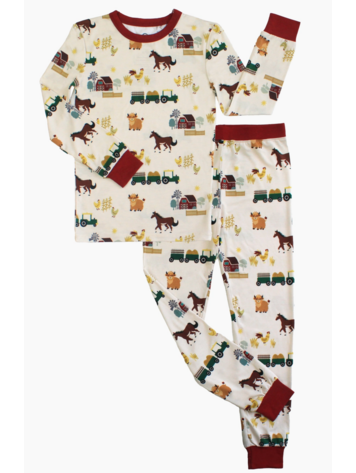 EMERSON AND FRIENDS On The Farm Bamboo Pajama Set