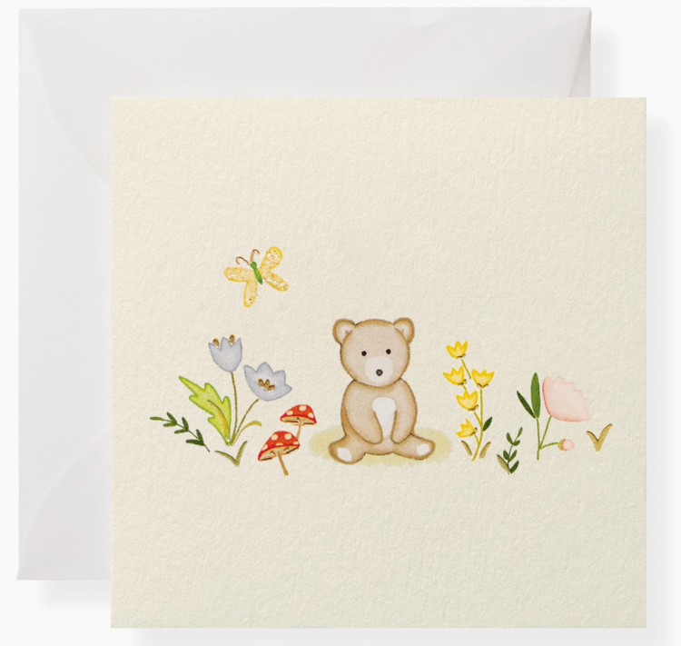 KAREN ADAMS DESIGNS Bear Individual Gift Card