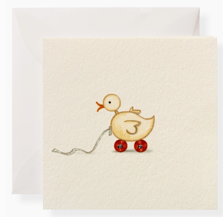 KAREN ADAMS DESIGNS Ducky Individual Gift Card